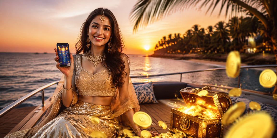 Player making a secure payment in Goa via mobile device