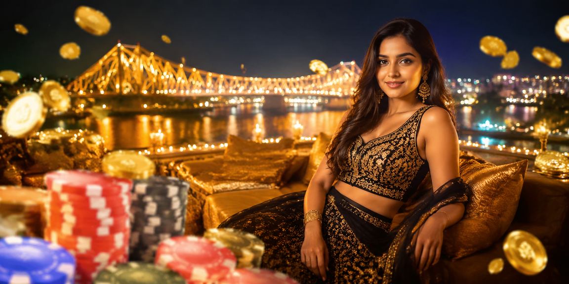 Kolkata's Howrah Bridge lit up during Diwali festival, inspired betting atmosphere